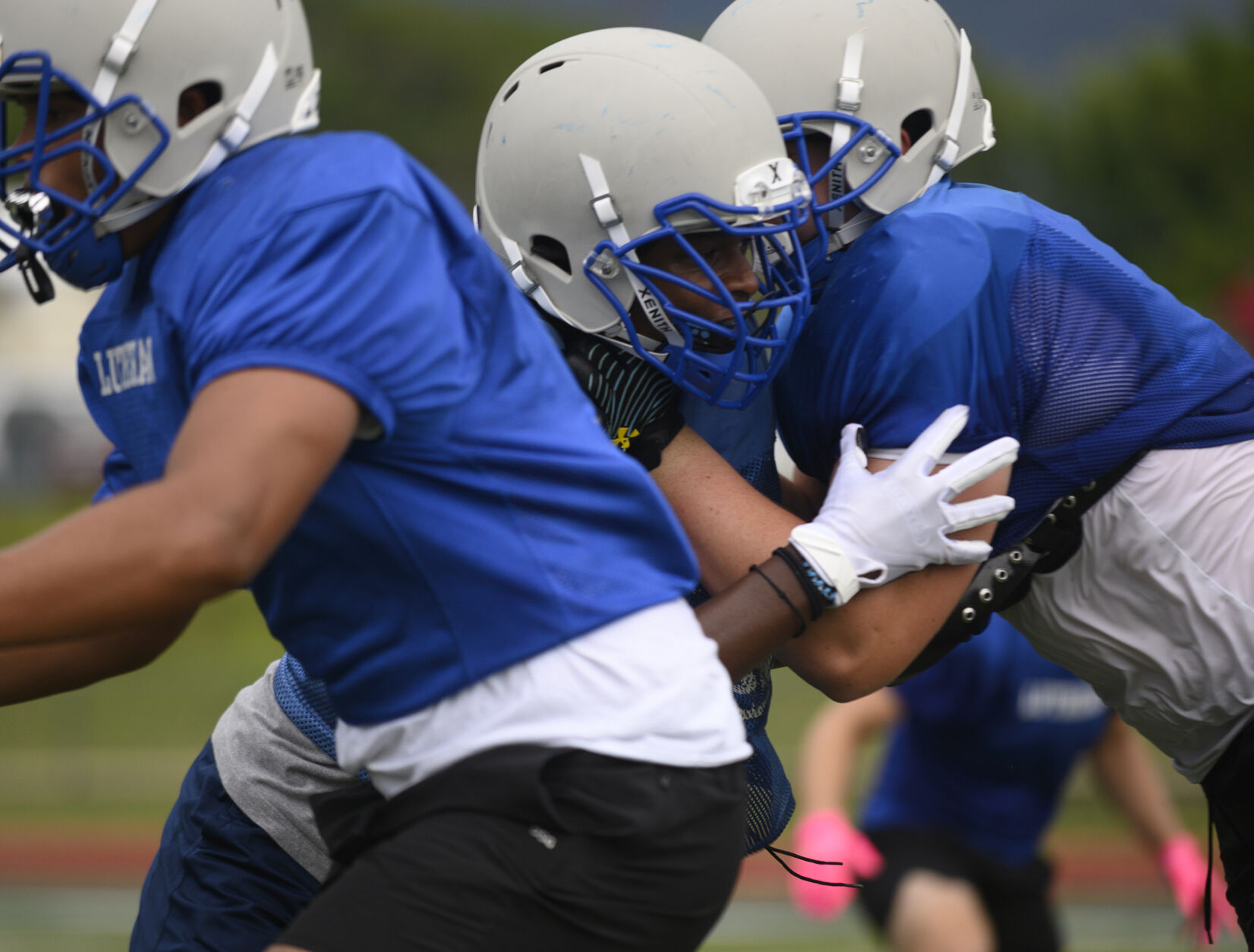 Lutheran St. Charles football practice